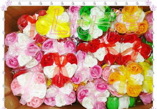 【七夕婚慶優選】24朵心形玫瑰香皂花 批發價格、廠家直供與禮品花卉銷售全解析